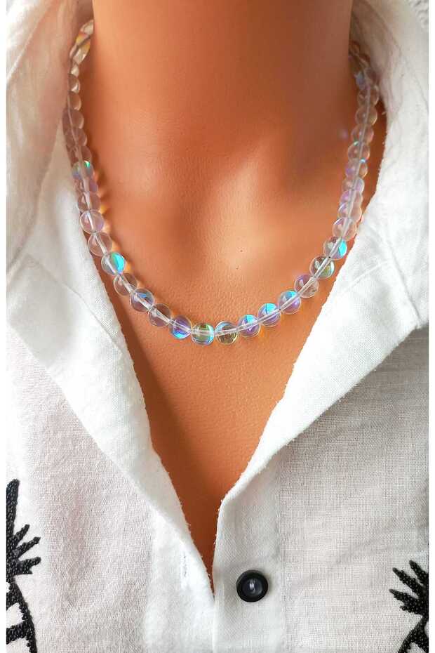 Kuvars Termal Doğaltaş Kolye - 2