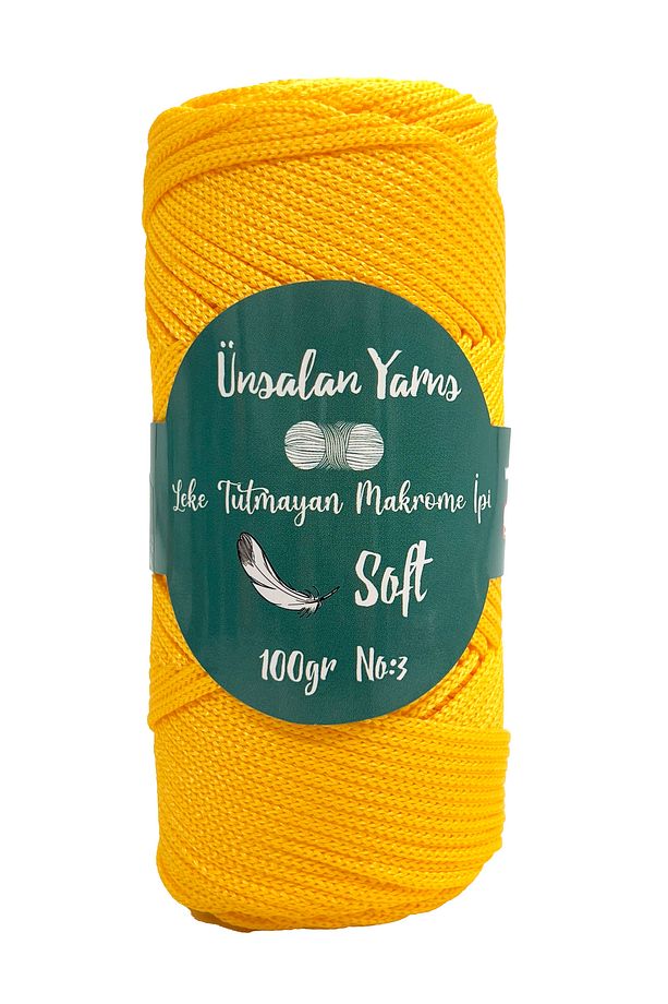 2mm 100gr  Polyester Makrome Ipi Çanta Ip Supla Ip Runner Ipliği 120mt - 1
