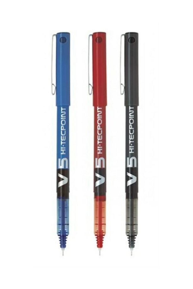 V5 Hi-tecpoint 3'lü Iğne Uçlu Roller Kalem Seti - 1