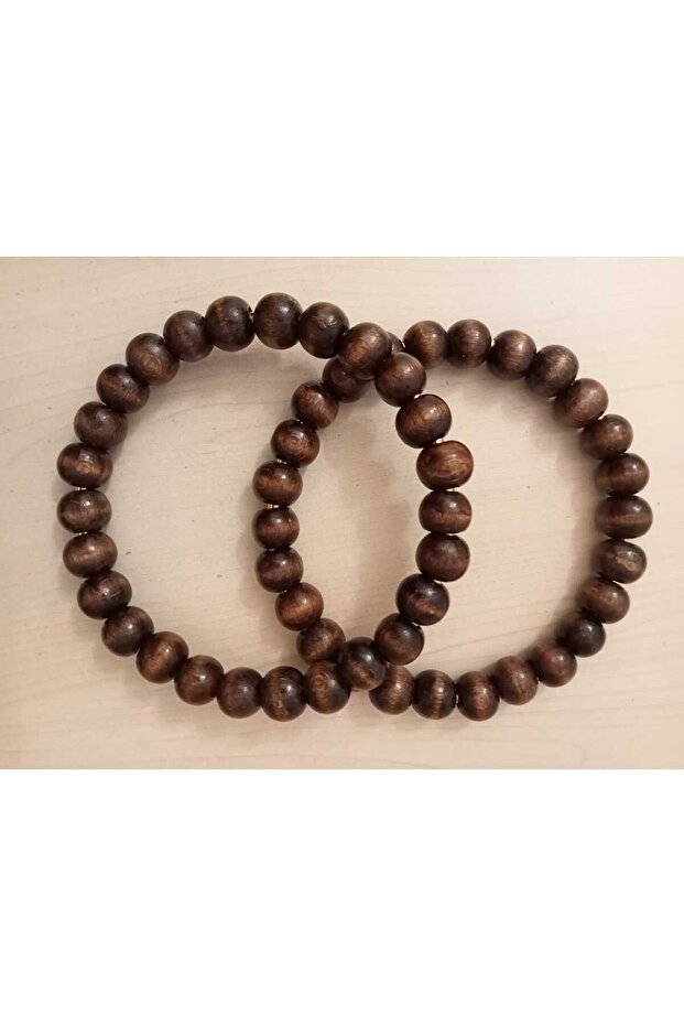 Ahşap Boncuklu Çanta Sapı - 1