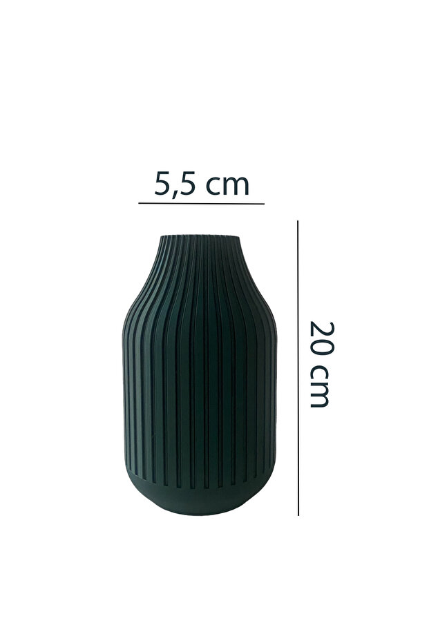 Modern Şeritli Vazo - 3