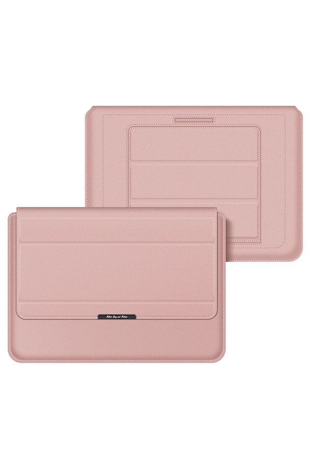 Macbook Air 13.6 Inç M2-m3 Çip 2022/2024 A2681 A3113 Uyumlu Deri Mıknatıslı Tasarım Standlı Çanta - 3