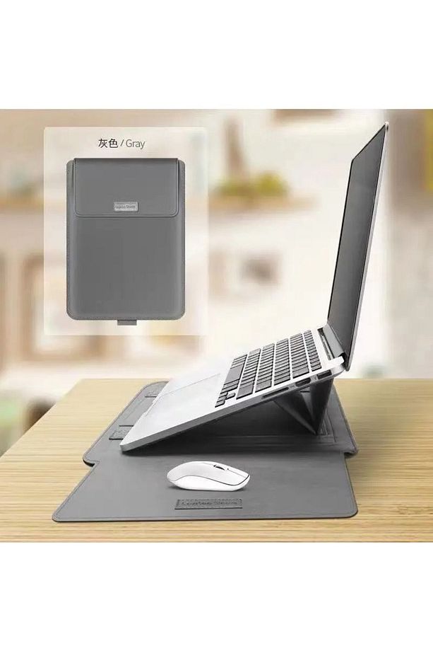 Macbook Pro Air 13 M1-m2 2020/2022 A2179-a2337-a2338-a2251-a2159-a1989-a1708 Deri Mıknatıslı Çanta - 4