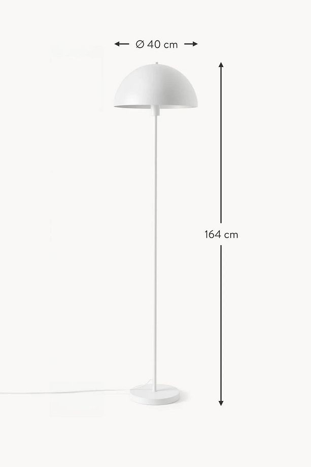 Mushroom Statik Beyaz Lambader Modern Dekoratif Oturma Odası Çalışma Odası Zemin Lambası - 3