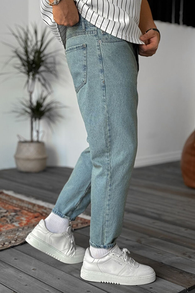 Boyfriend Eskitme Basic Pantolon - 3