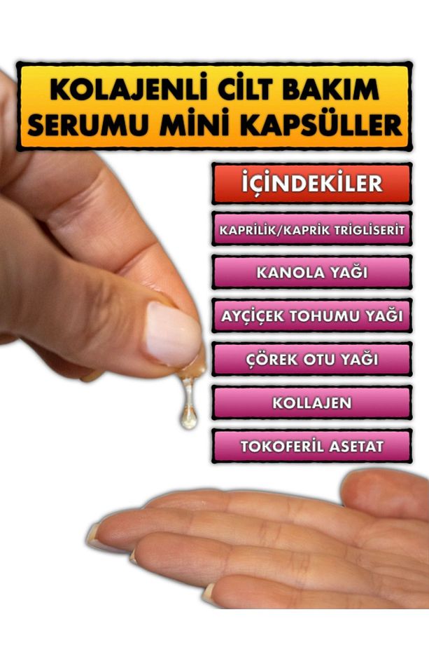 Honeyed Kolajen Cilt Bakım Kapsülü Hyalünorik Asit C Vitamini Çinko 60 Adet Tablet (tip1-2-3-4-5) - 4