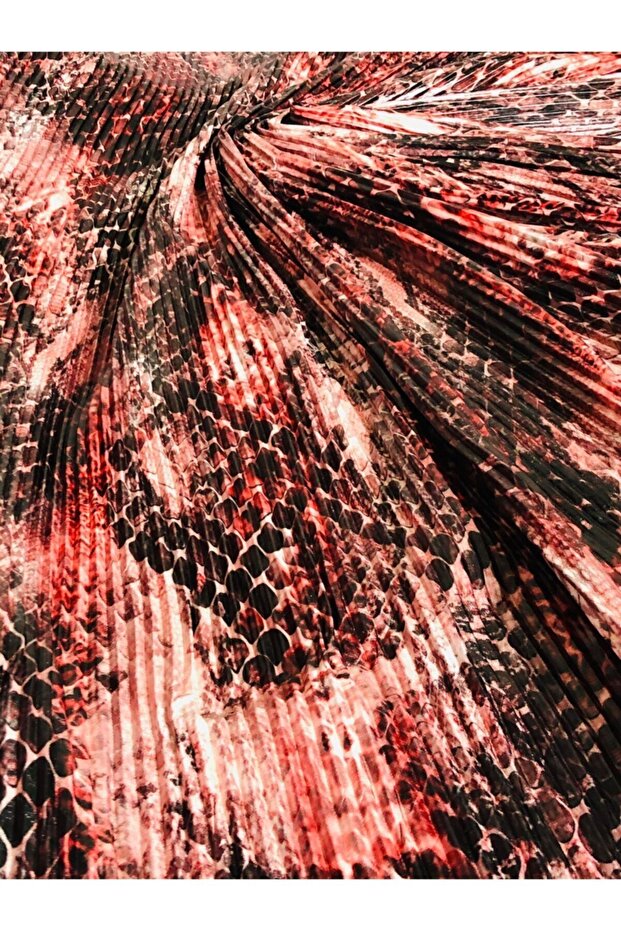 Pink Pleated Fabric