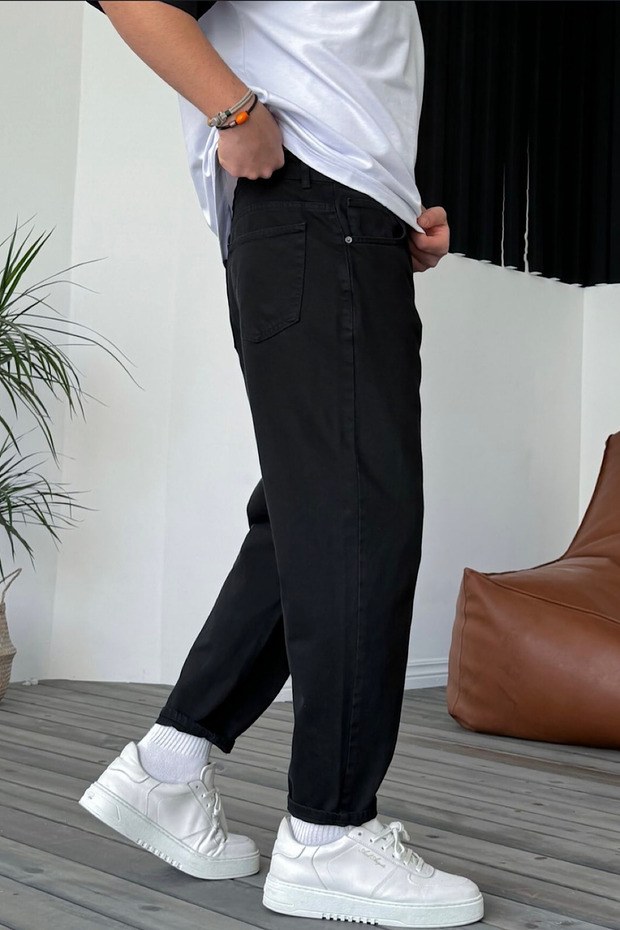 بنطلون أسود أساسي لصديقك - 4