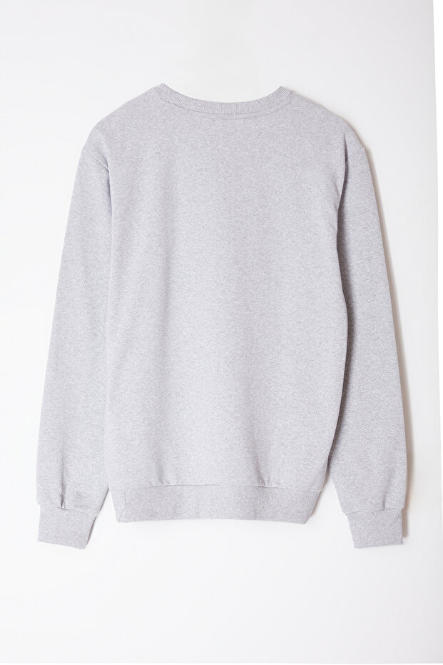 Gri Melanj Regular/Normal Kesim Basic Sweatshirt TMNAW21SW1208 - 7