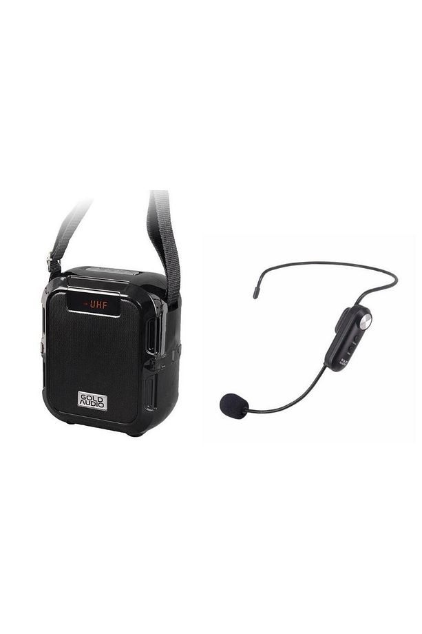 GoldAudio GR-18 Kablosuz Headset Kafa Mikrofonlu Taşınabilir Bluetooth Hoparlör - 1