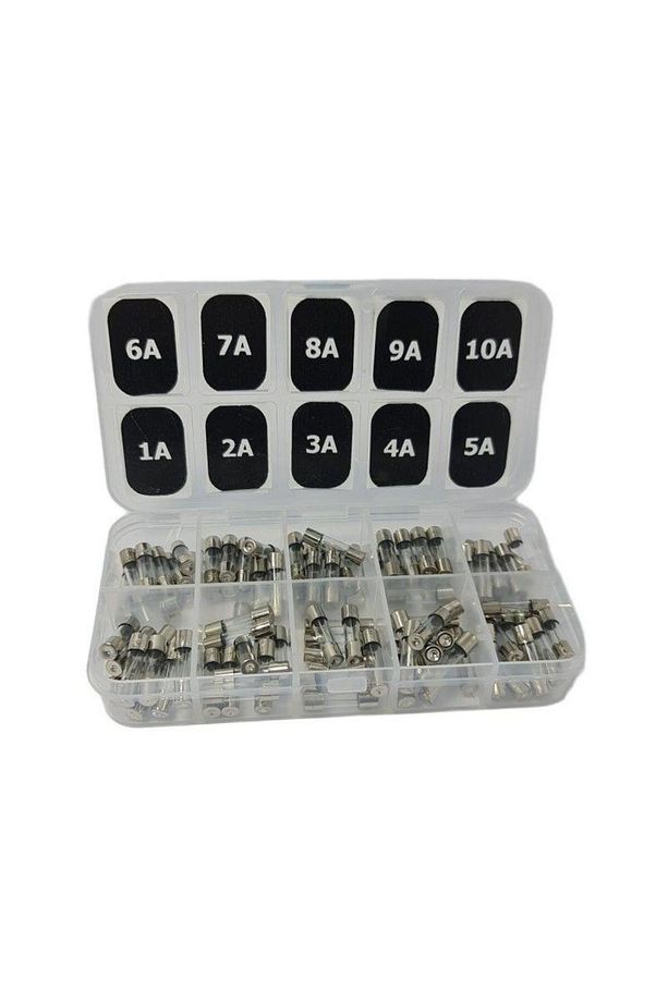 5x20mm 100adet Küçük Cam Sigorta Paketi 1-2-3-4-5-6-7-8-9-10a - 1