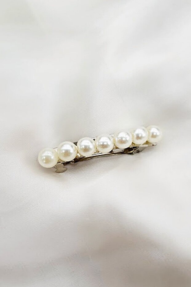 Automatic Clip Buckle with Pearl 5 Cm.