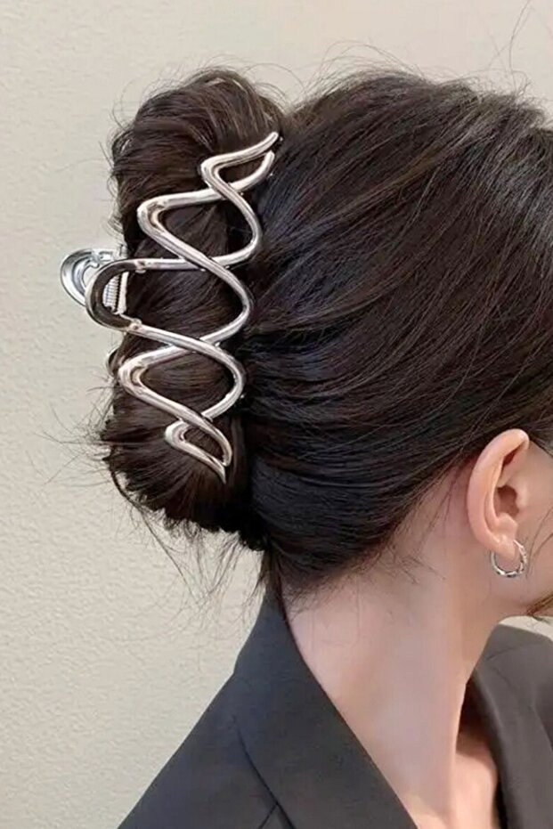 WAVY METAL CLIP BUCKLE 11.8 CM