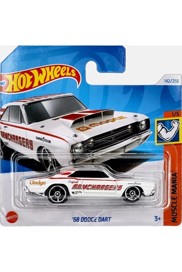 '68 Dodge Dart White Ramchargers Muscle Mania Short Card HTC57 2024
