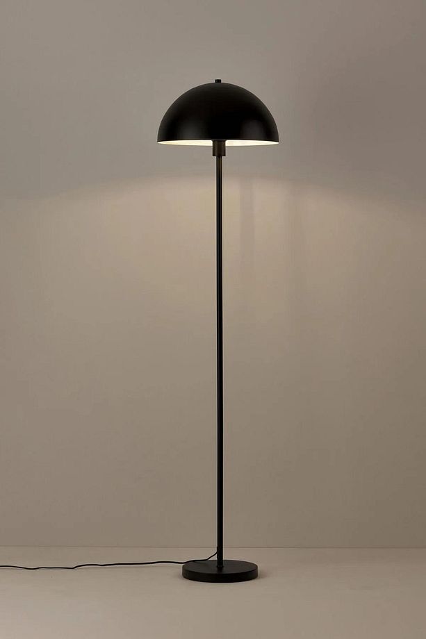 Mushroom Statik Siyah Lambader Modern Dekoratif Oturma Odası Çalışma Odası Zemin Lambası - 1