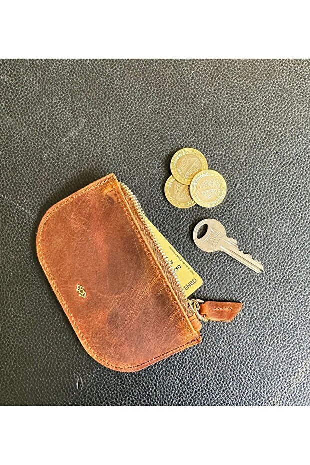 Hakiki Deri Mini Cep Cüzdanı - 1