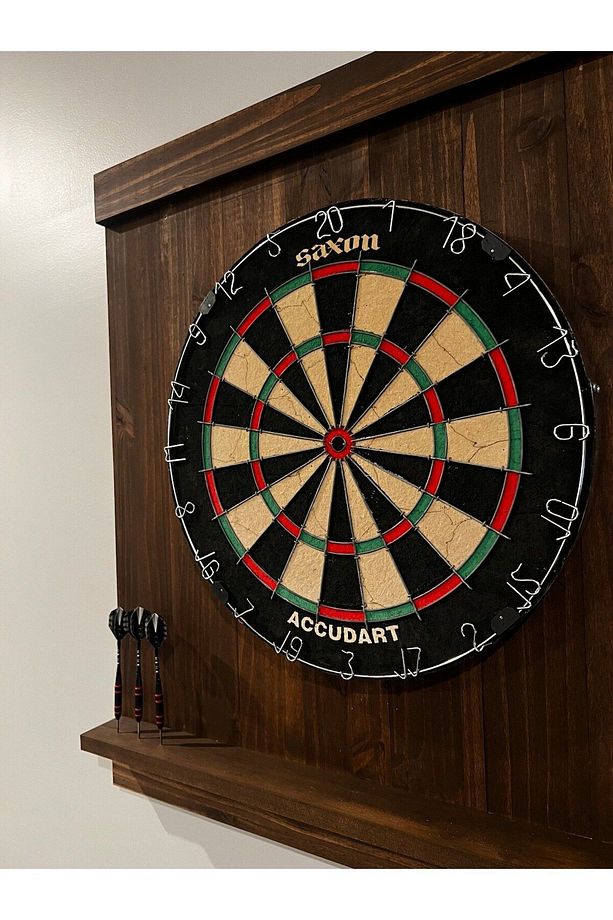 Sadece Ahşap Dart Tahtası Arkalığı, 105x80cm, Ahşap Dart Arkalığı, Ahşap Dart Dolabı - 4