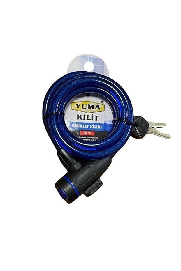 Bicycle Lock 150cm - Ym734 - Blue