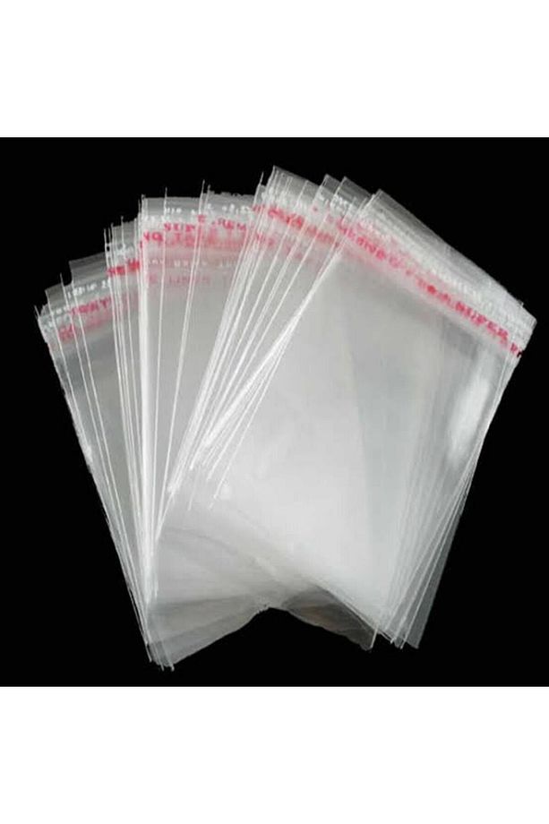 20 Cm X 30 Cm Şeffaf Bantlı Yapışkanlı Jelatin Poşet 100 Adet - 3