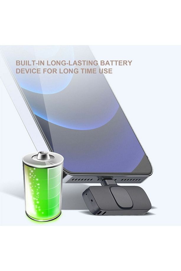 Iphone Ios Uyumlu Kablosuz Yaka Mikrofonu Ses Arayüzü Mini Yaka Mikrofonu Çok Yönlü Mikrofon,klipsli - 3