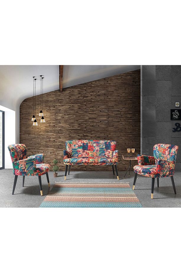Patchwork Çay Seti Koltuk Takımı - 2