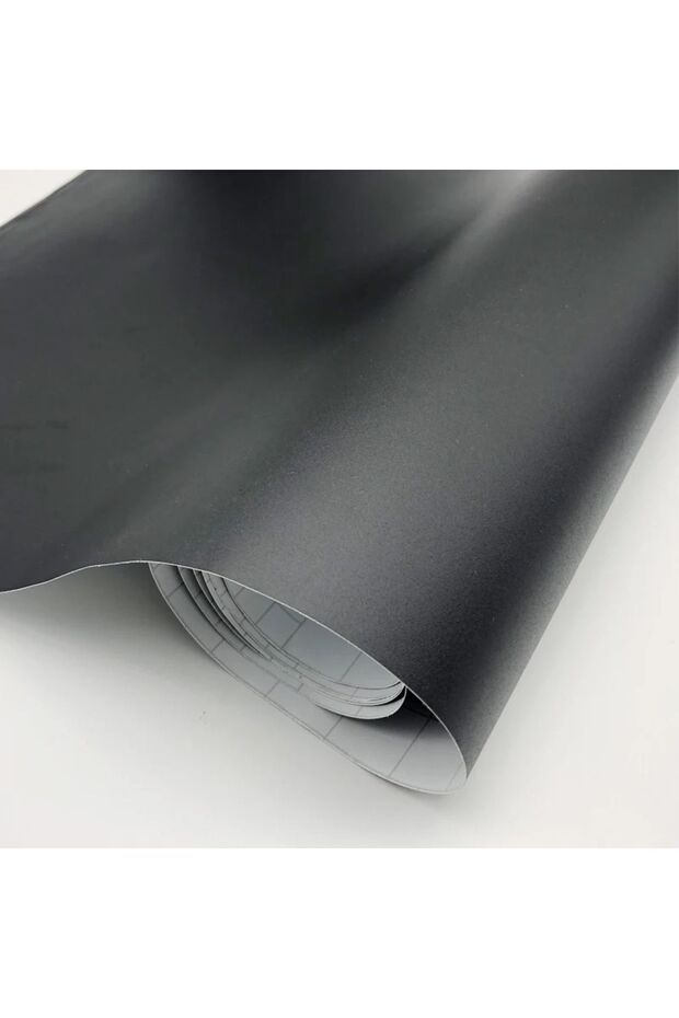 Matte Black Self Adhesive Vehicle Accessory Furniture Covering Foil 122 cm X 20 cm