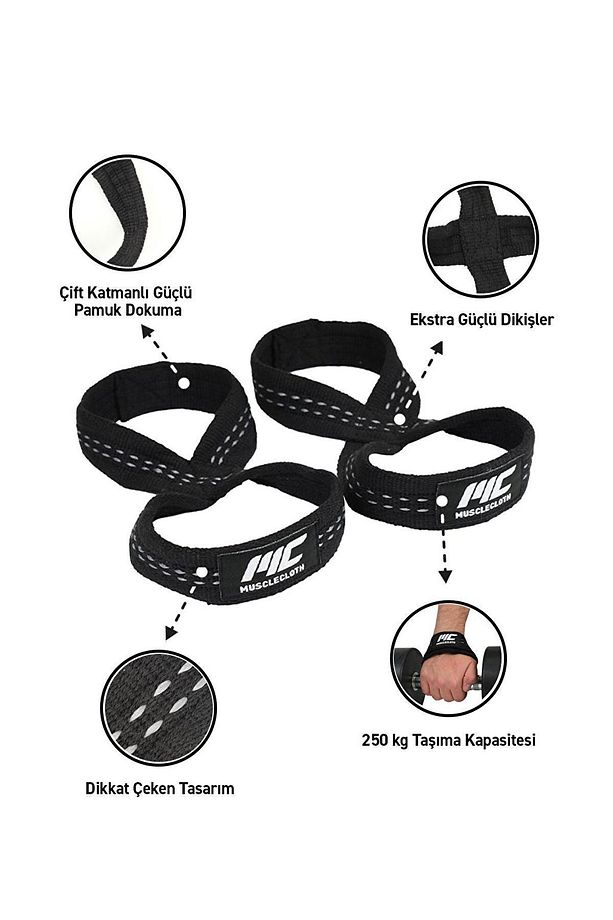 8 Loop Lifting Straps Siyah S-m Beden - 2