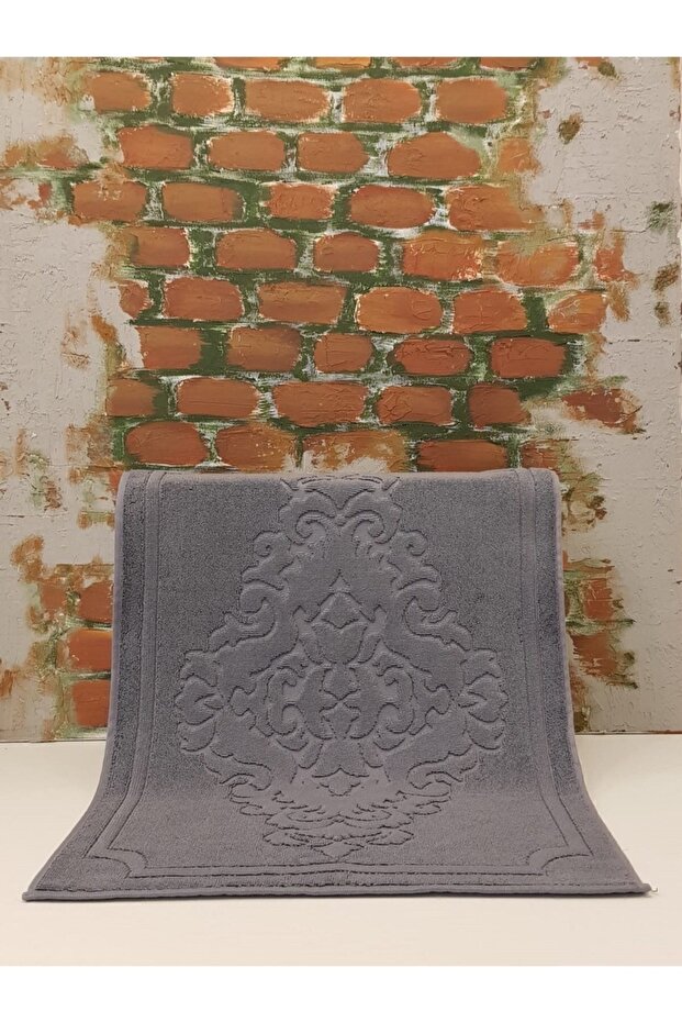 Ornament Foot Towel 2 Pieces - Dark Gray