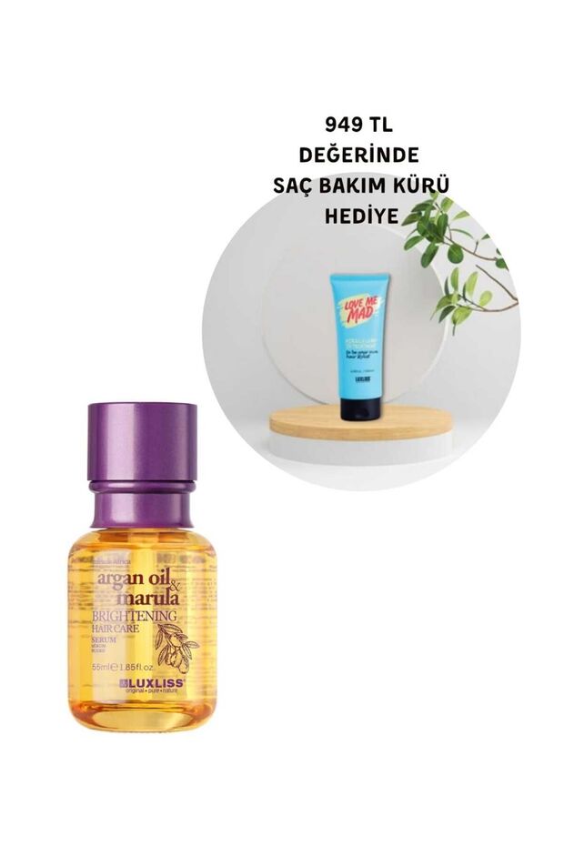 Argan Marula Hair Care Serum Repairing, Nourishing, Heat Protective, Hair Lengthening Effect