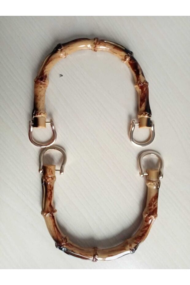 İthal Bambu Görünümlü Çanta Sapı - 2