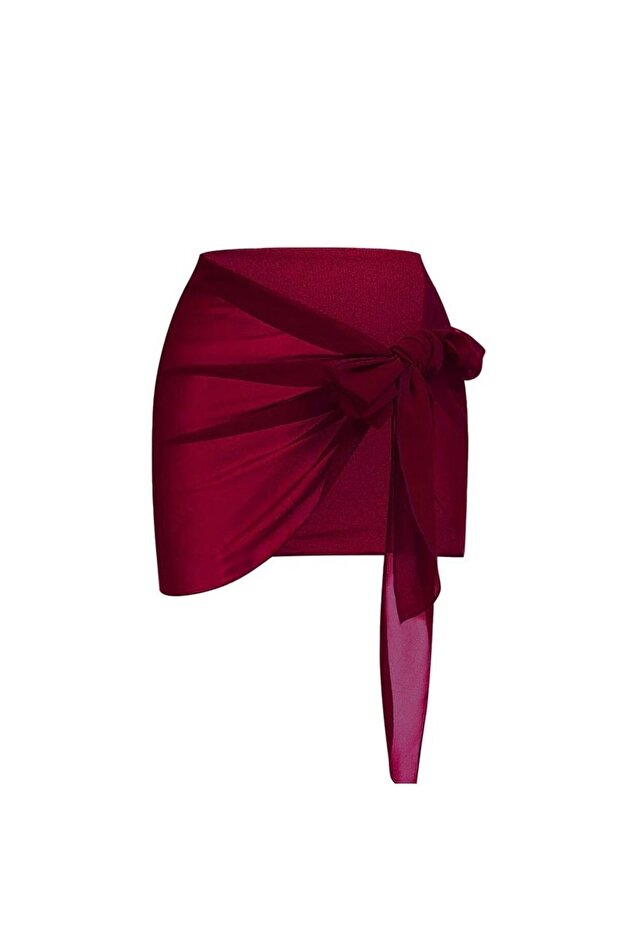 Burgundy Chiffon Pareo