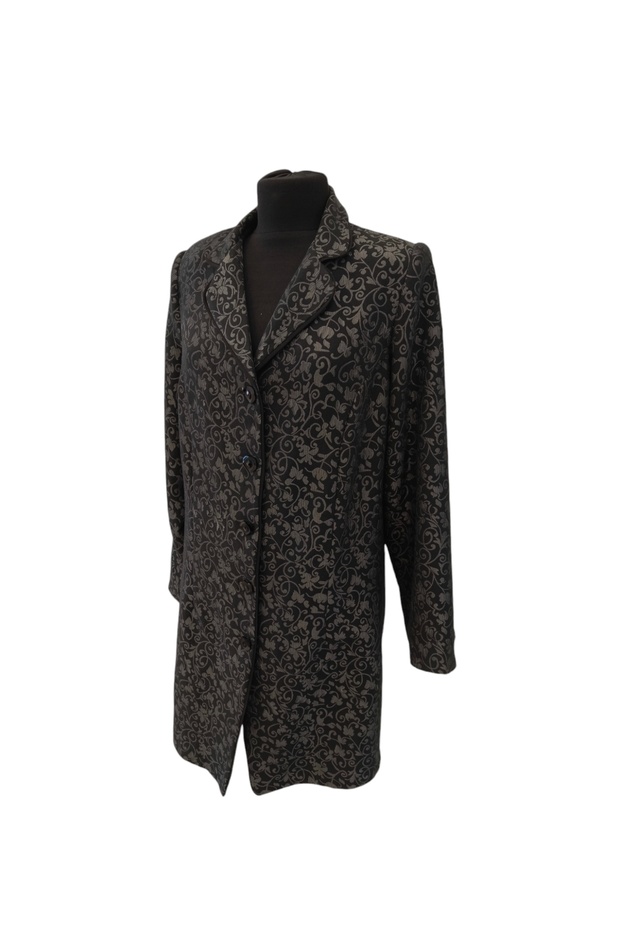 Siyah Brokar Ceket - 5