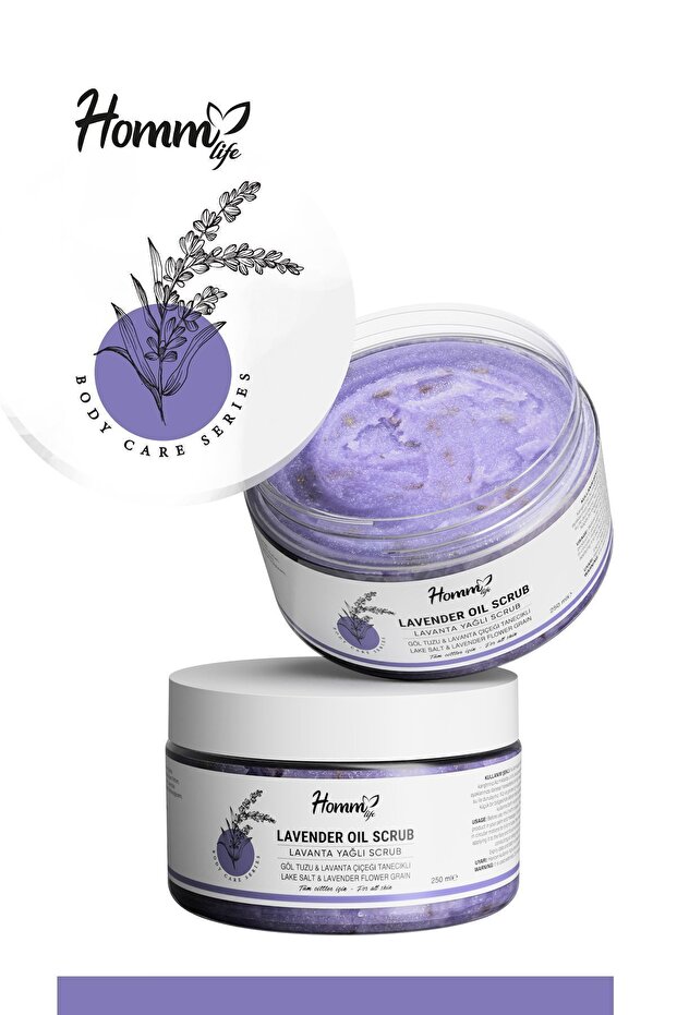 lavender Oil Scrub with Plant Grains - 250 ml