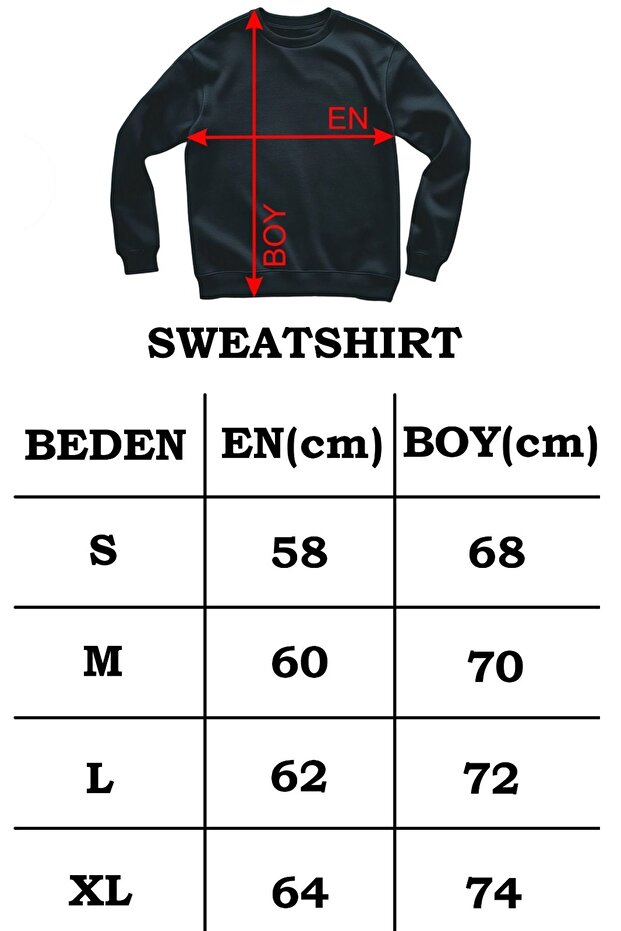 Sweatshirt Sevgili Combin Kalp Nabız Baskılı Pamuklu kalın ve Yumuşak ürün İçi Şardonlu 2 'Lİ Set - 4