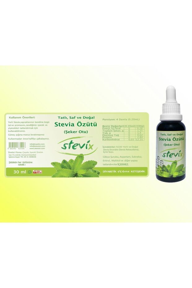 Stevia Özü 30ml - 5