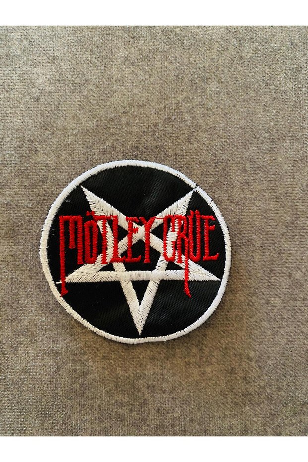 Mötley Crüe Music Band Embroidery Patch Peç Yama Sew-On Patch (8X8 cm)