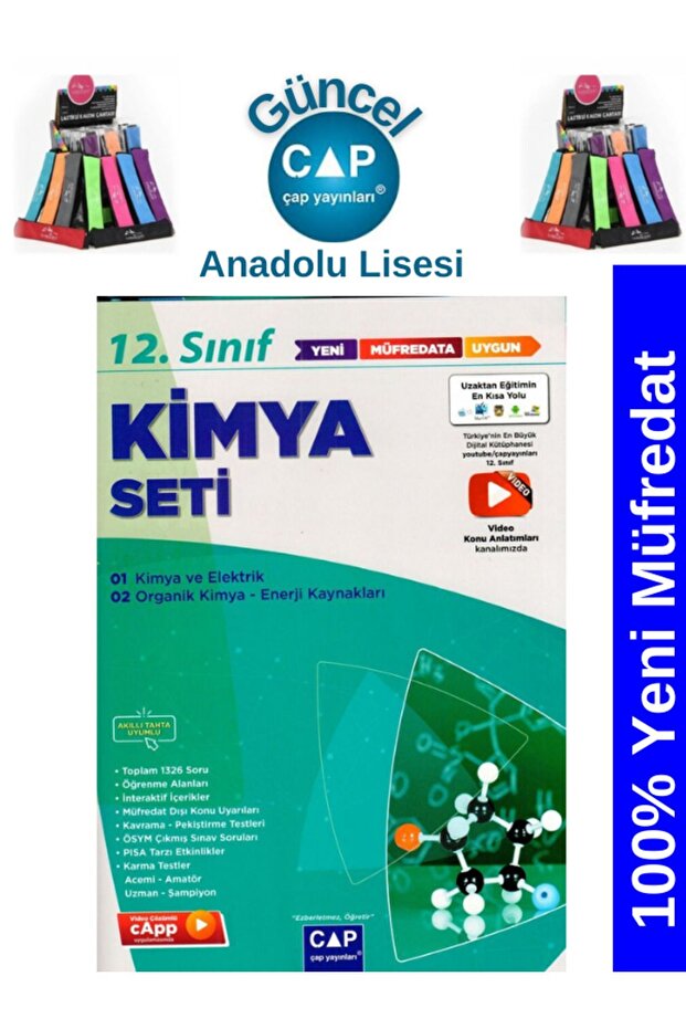 Güncel 12.Sınıf Anadolu Lisesi Kimya Konu Anlatımlı Soru Fasikül Seti+Kalemlik - 3
