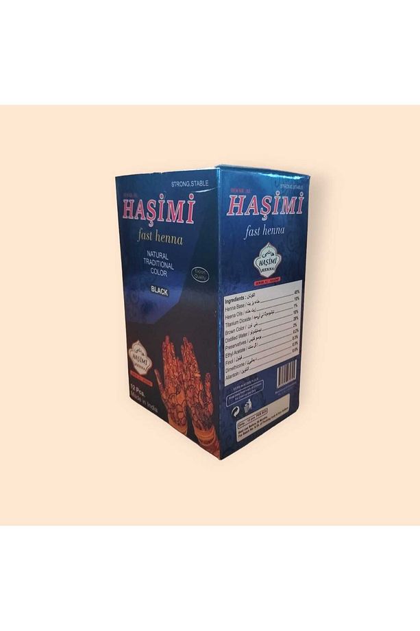 Hint Kınası Siyah 12 Li Paket 25 gr Tüp Dövme Sıkma Kına Ve Desen-şablon A4 - 3