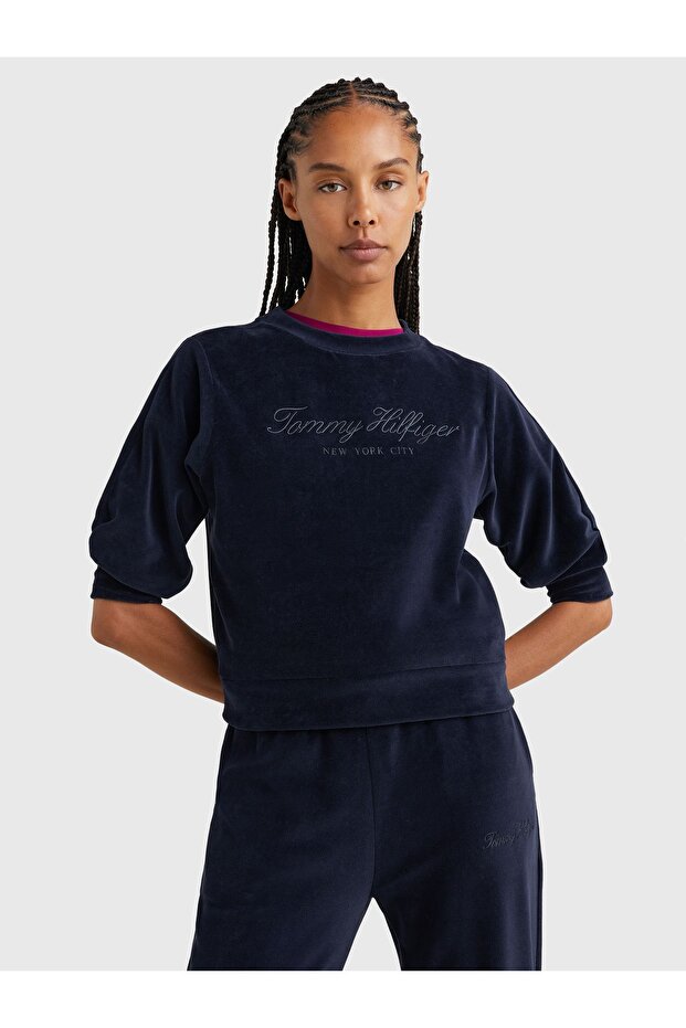 REG VELVET C-NK PUFF SLV SWTSHRT - 8