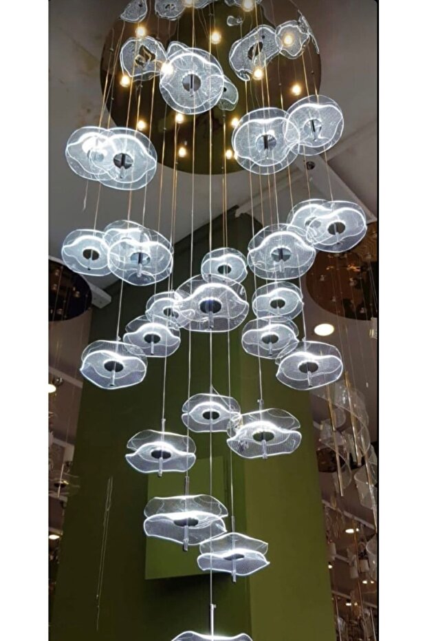 25 Li Modern Sarkıt Avize krom - 2