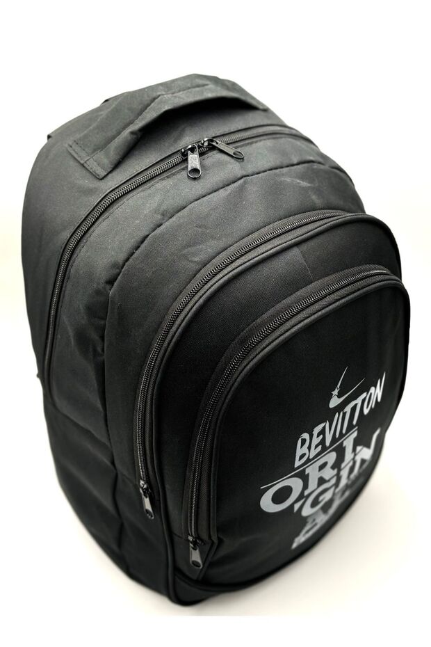 Luxury Unisex Black Backpack Sport - 5