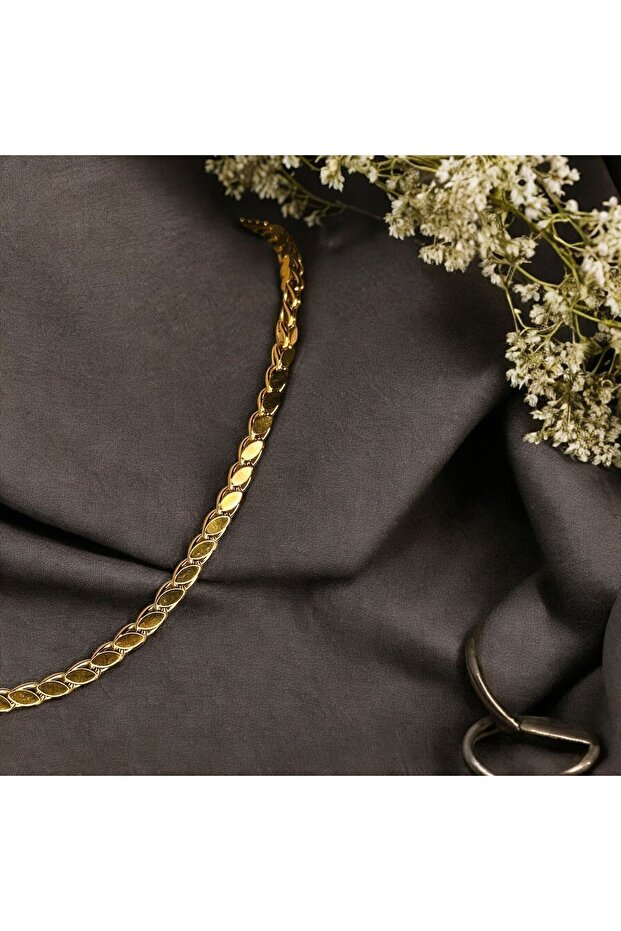 Women's Brass Barley Chain Necklace High Quality Brass