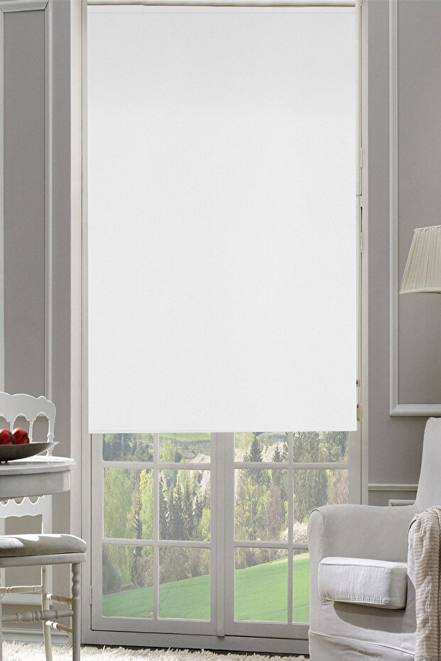 Rüyaper Mat Polyester Ekru Stor Perde Kalın Leke Tutmaz - 1