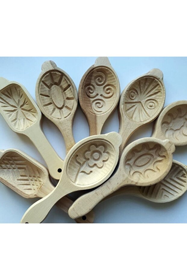 Wooden Cookie Kömbe Kerebiç Cake Mold 2 Pieces