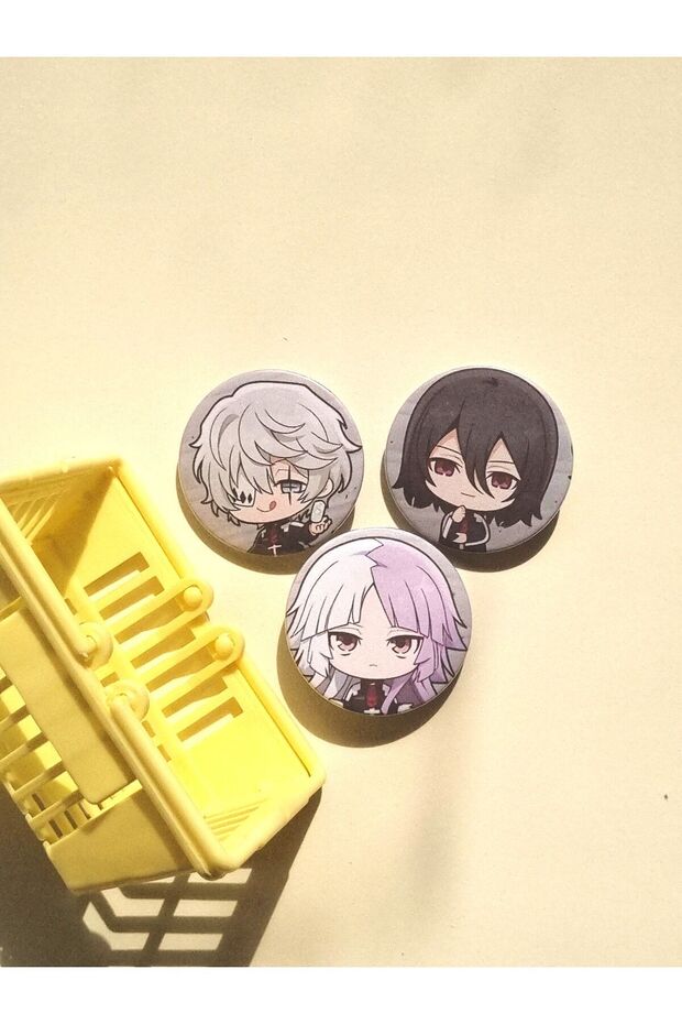 Bungou Stray Dogs Fyodor, Nikolai, Sigma Bag Ornament/Badge Set