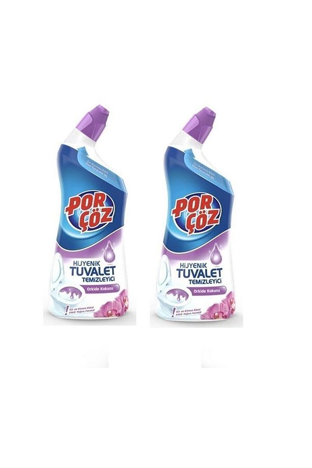 Ekstra Güçlü Hijyenik Tuvalet Temizleyici Orkide Kokusu 750 ml X 2 Adet - 1