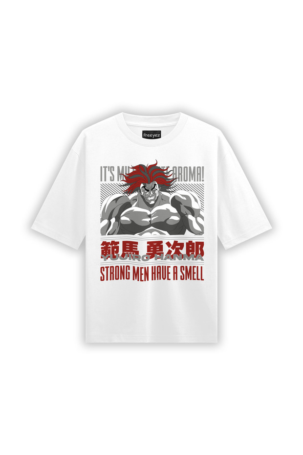 Baki Yujiro Fitness Oversize Gym Front Printed Athlete Tshirt