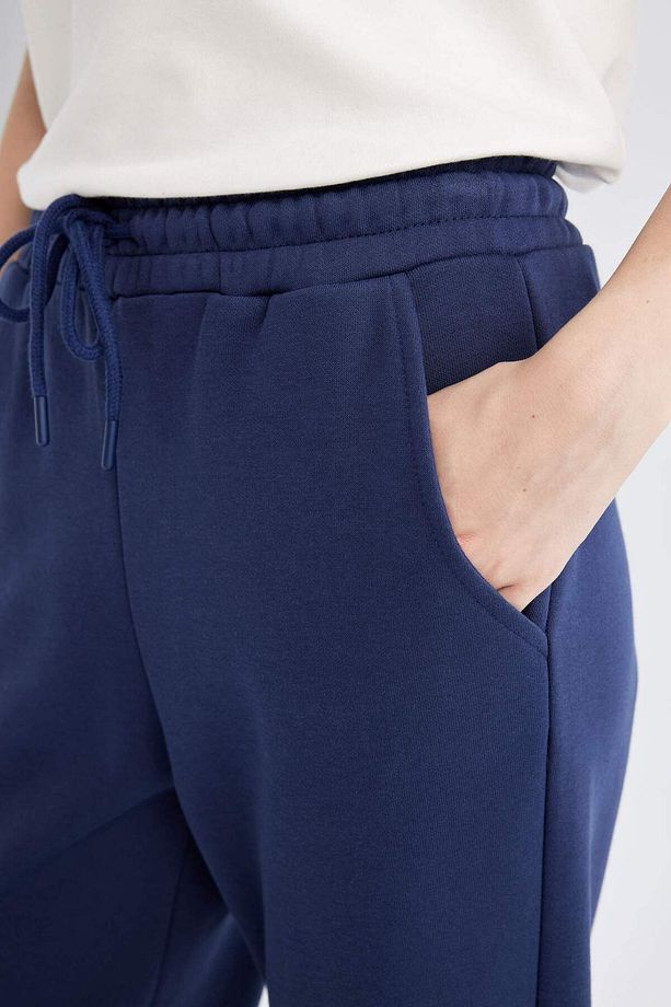 DFC - Jogger Standart Fit Esnek Bantlı Paça Uzun Boy Kalın Kumaş Pantolon - 4