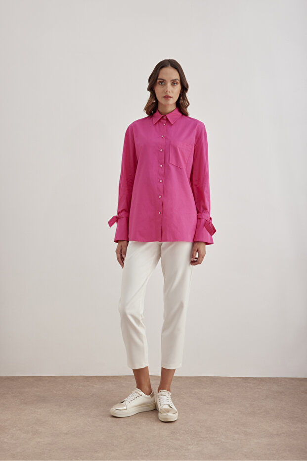 2267111 Kontrast Biyeli Bluz - 3