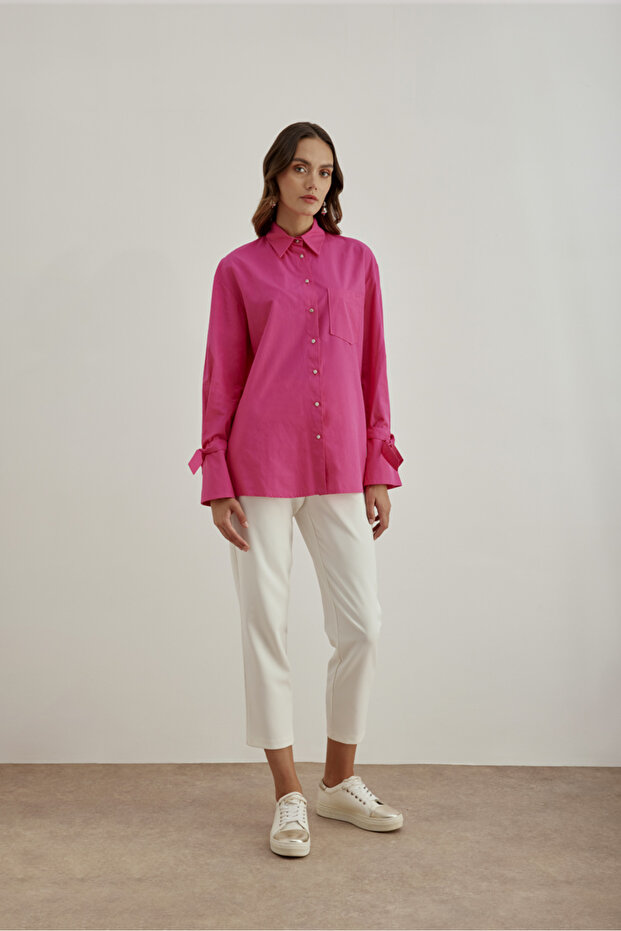 2267111 Kontrast Biyeli Bluz - 2